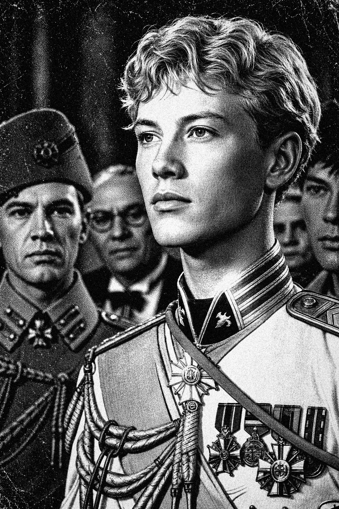 S.A.S. le prince Éric V, portrait officiel en grand uniforme.